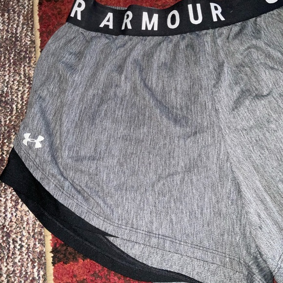 Under Armour Women's Athletic Gray Shorts - Picture 2 of 5